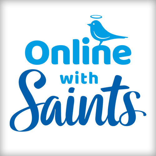 Online with Saints logo