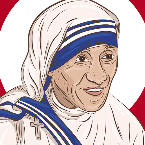 A picture of Saint Teresa of Calcutta