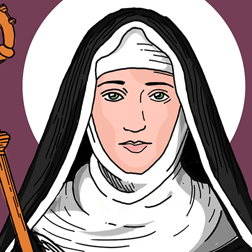 A picture of Saint Hildegard von Bingen