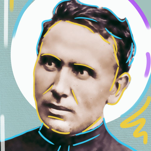 A picture of Saint Damien of Molokai